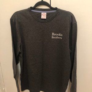 NWT Brooks Brothers 100% Cotton Gray Shirt - Size Medium